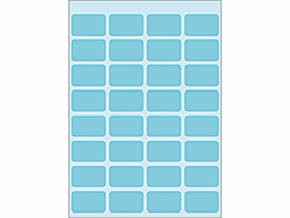 Etiket HERMA 3643 12x19mm blauw 160 stuks