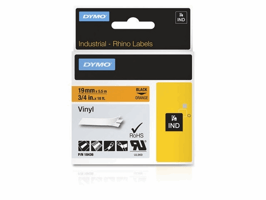 Dymo Rhino tapes Vinyl, 19mm, oranje, S0718500