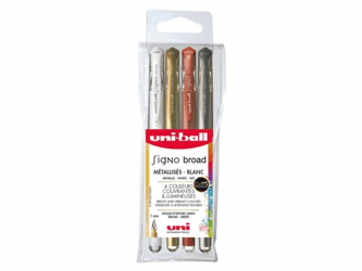ROLLERPEN UNIBALL SIGNO BROAD 0,6MM METALLIC ASSORTI artikel afbeelding