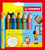 Kleurpotloden STABILO Woody 882 etui 6 stuks + puntenslijper