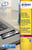 Etiket Avery L6008-20 25.4x10mm zilver 3780stuks