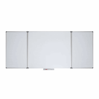 Whiteboard inklapbaar plaatstaal, gecoat (Bordbreedte: 1200 mm; Breedte: 1200 mm; Breedte gesloten: 1200 mm; Gewicht: 14.36 kg)