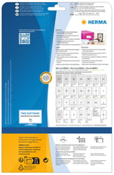 Etiket HERMA 8831 25.4x25.4mm mat wit 1650 stuks