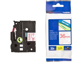 Brother TZe-262 Tape, 36 mm x 8 m, Rood op Wit