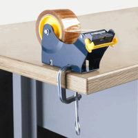 Tafelafroller voor zelfklevend plakband met tafelklem voor bandbreedtes tot 50 mm (Staffel: 1 Pak à 3 Stuks)