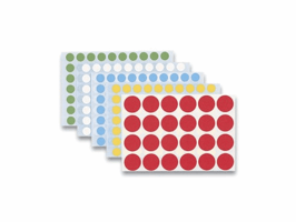 Etiket HERMA 2231 rond 13mm geel 2464stuks