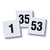 Magneetset cijferaanduiding, 10x10 mm, VE = 2 stuks, cijfers 1 - 35