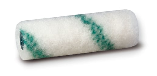 Radiatorrol, 10 cm, nylon groene streep 11 mm, thermofusie