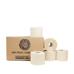 Toiletpapier The Good Roll The Panda Edition Naked bamboe 3-laags 250 vel naturel