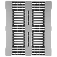 Hygiëne-pallet l x b x h = 1200x1000x160 mm lichtgrijs, vanaf 5 stuks