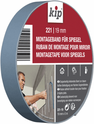 Kip 221 Montagetape voor spiegels - blauw, breedte 19 mm x lengte 5 m artikel afbeelding