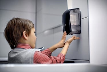 Dispenser Katrin 92186 zeepdispenser 500ml zwart artikel afbeelding