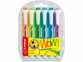 Markeerstift STABILO Swing cool 275/6 assorti etui à 6 stuks