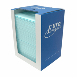 Euro Toptex sky blue nonwovendoek in handige dispenserbox artikel afbeelding