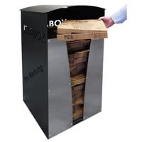 Afvalbak voor pizzadozen h x b x d = 1040x503x504 mm plaatstaal
