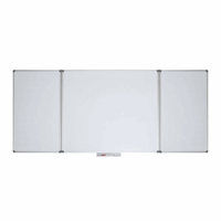 Whiteboard inklapbaar plaatstaal, gecoat
