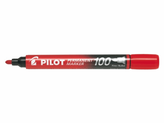 VILTSTIFT PILOT SCA-100-R ROND 1MM ROOD artikel afbeelding