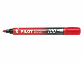 VILTSTIFT PILOT SCA-100-R ROND 1MM ROOD artikel afbeelding