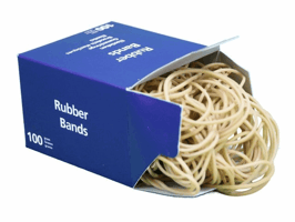 Elastiek 125 mm, nr. 24 (doos 100 gram)
