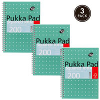 Notitieboek Pukka Jotta A5 ruit 5x5mm 200 pagina's 80gr groen