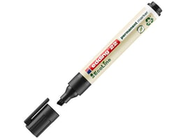 Edding 22 EcoLine Permanente Marker, Beitelvormige Punt, 1 - 5 mm, Zwart (doos 10 stuks)
