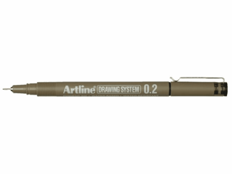 FINELINER ARTLINE 0.2MM ZWART artikel afbeelding