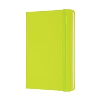Notitieboek Moleskine pocket 90x140mm lijn hard cover lemon green