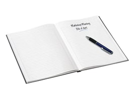 Notitieboek Leitz WOW A5 lijn zwart