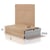 Paper mailer 250x350x50 (BxLxH) + 96mm Klep, Bruin 120 Gram