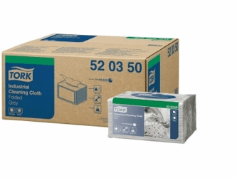 Tork Industrial Gevouwen Reinigingsdoek Grijs W8 nr. 520350 (Ds/8 x 55 vellen) artikel afbeelding