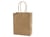 Creotime Papieren tas met blokbodem van recycled papier met hengsel (pak 10 stuks)