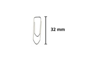 Paperclip Kangaro 32mm hoekig verzinkt