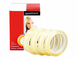 Plakband Quantore 25mmx66m transparant