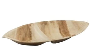 Palmblad bord "Leaf" 28x15x3cm 2- vaks