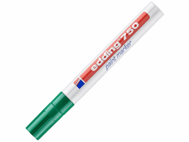 Edding Lakmarker 750 2 - 4 mm, groen (pak 10 stuks)