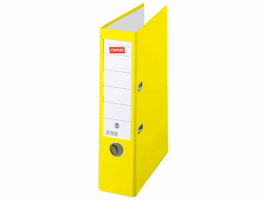 Staples Ordner gekleurd papier Rugbreedte 80 mm, geel