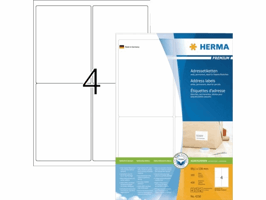 Etiket HERMA 4250 99.1x139mm premium wit 400 stuks