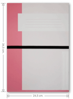 Trias dossiermap met elastiek - Folio. Buitenmap hoogte 34,5 cm, vulcapaciteit 6 cm, 400 grams karton, kleur roze.