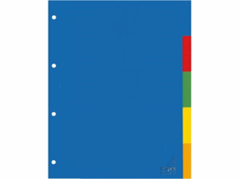 Tabbladen Kangaro 4-gaats A405 5-delig assorti PP