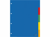 TABBLAD KANGARO A405 A4 2/4R BLANCO PP ASS 5DLG artikel afbeelding