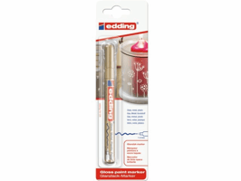 Viltstift edding 751 lakmarker rond 1-2mm goud blister à 1 stuk