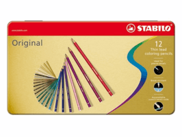 Kleurpotloden STABILO 8873 Original assorti blik à 12 stuks