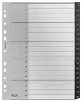 Tabblad Leitz Recycle A4 11-gaats 1-20 extra breed PP