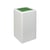 Circulaire Afvalbak BrickBin met klepdeksel 65 ltr