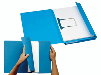 Jalema Hechtmap zuurvrij Secolor Combi 2 x 200 vel, folio, blauw (pak 40 stuks) artikel afbeelding