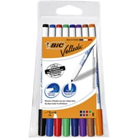Etui 8 BIC Whiteboard Marker Velleda 1721 : assortie