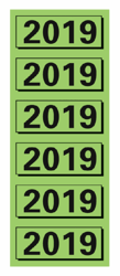 RUGETIKET ELBA 2019 JAARETIKET GROEN artikel afbeelding