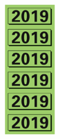 Rugetiket Elba 2019 57x25mm groen 120 stuks