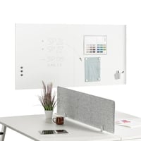 Whiteboardmodule BASIC-versie - plaatstaal, gelakt, VE = 2 stuks b x h = 1000x1000 mm, wit