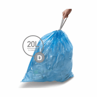 Simpelhuman afvalzakken met trekband, 20L, 40,2x71cm